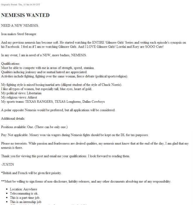 new york craigslist screenplays wanted