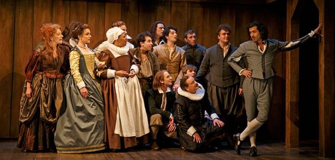 Members of the company in Shakespeare in Love. Photography by David Hou.